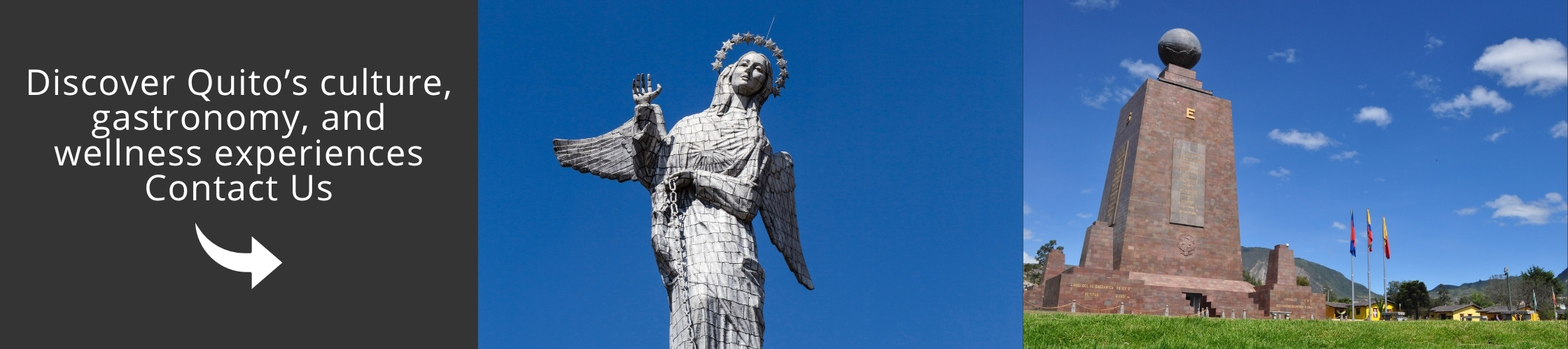 Discover Quito through its gastronomy, wellness experiences, and rich culture. Contact us to plan your authentic Ecuador journey.