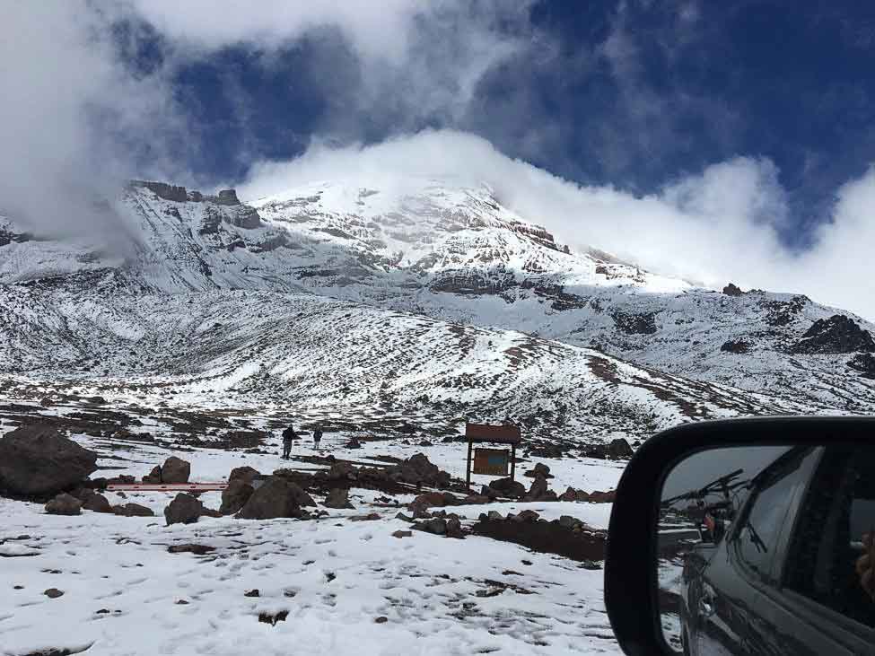 Chimborazo parking area