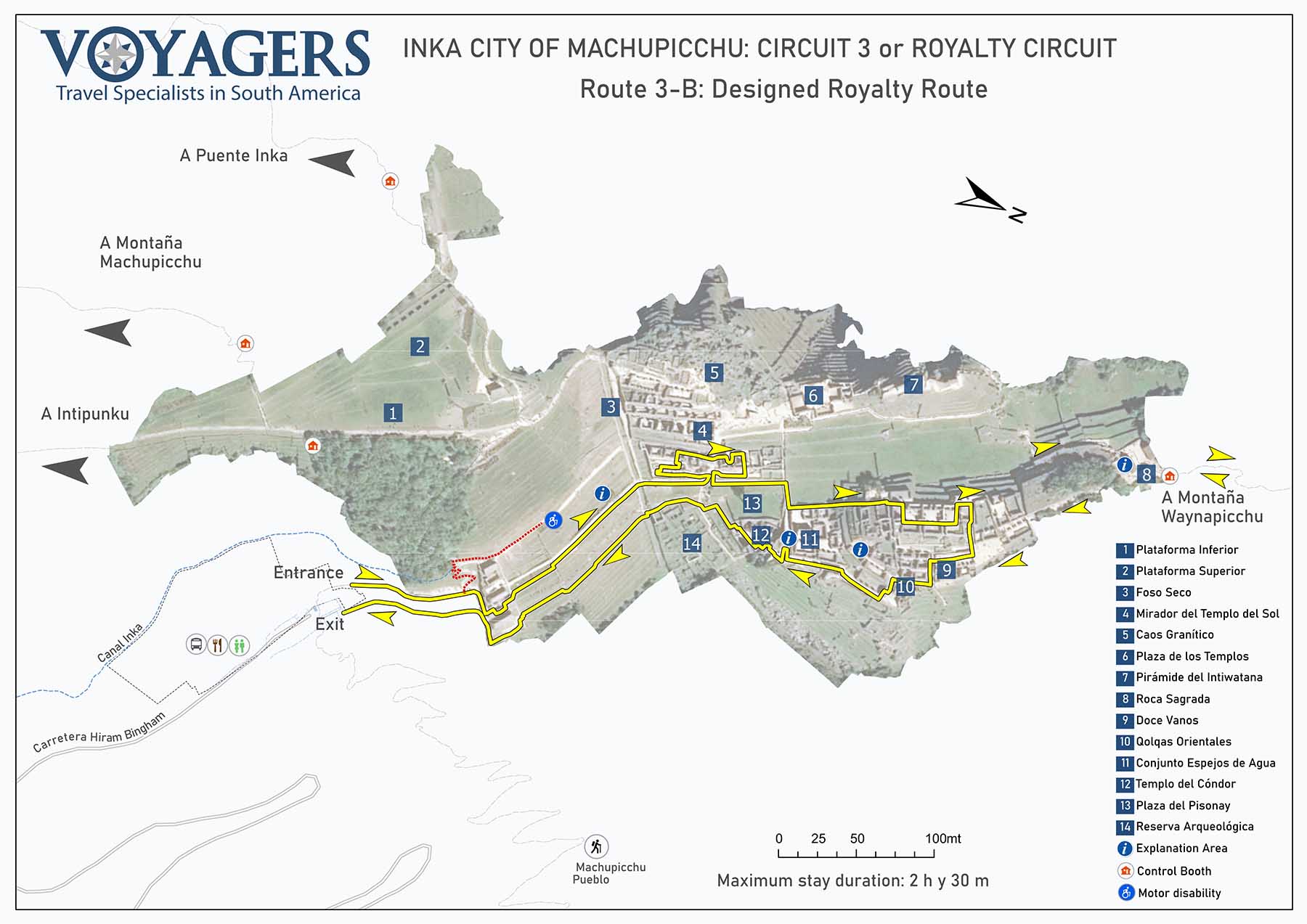 Inka city of Machupicchu: Circuit 3 or Royalty Circuit | Route 3-B: Designed Royalty Route