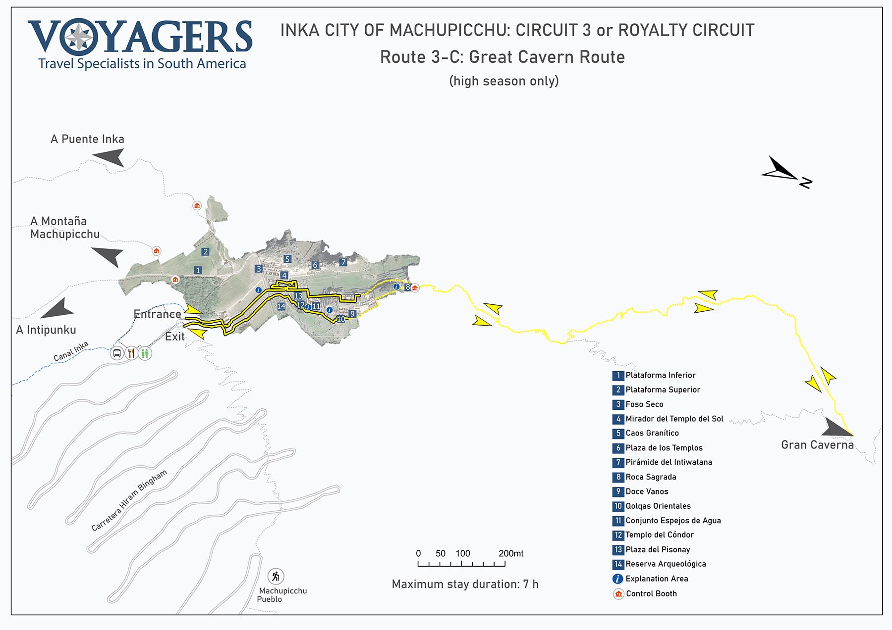 Inka city of Machupicchu: Circuit 3 or Royalty Circuit | Route 3-C: Great Cavern Route