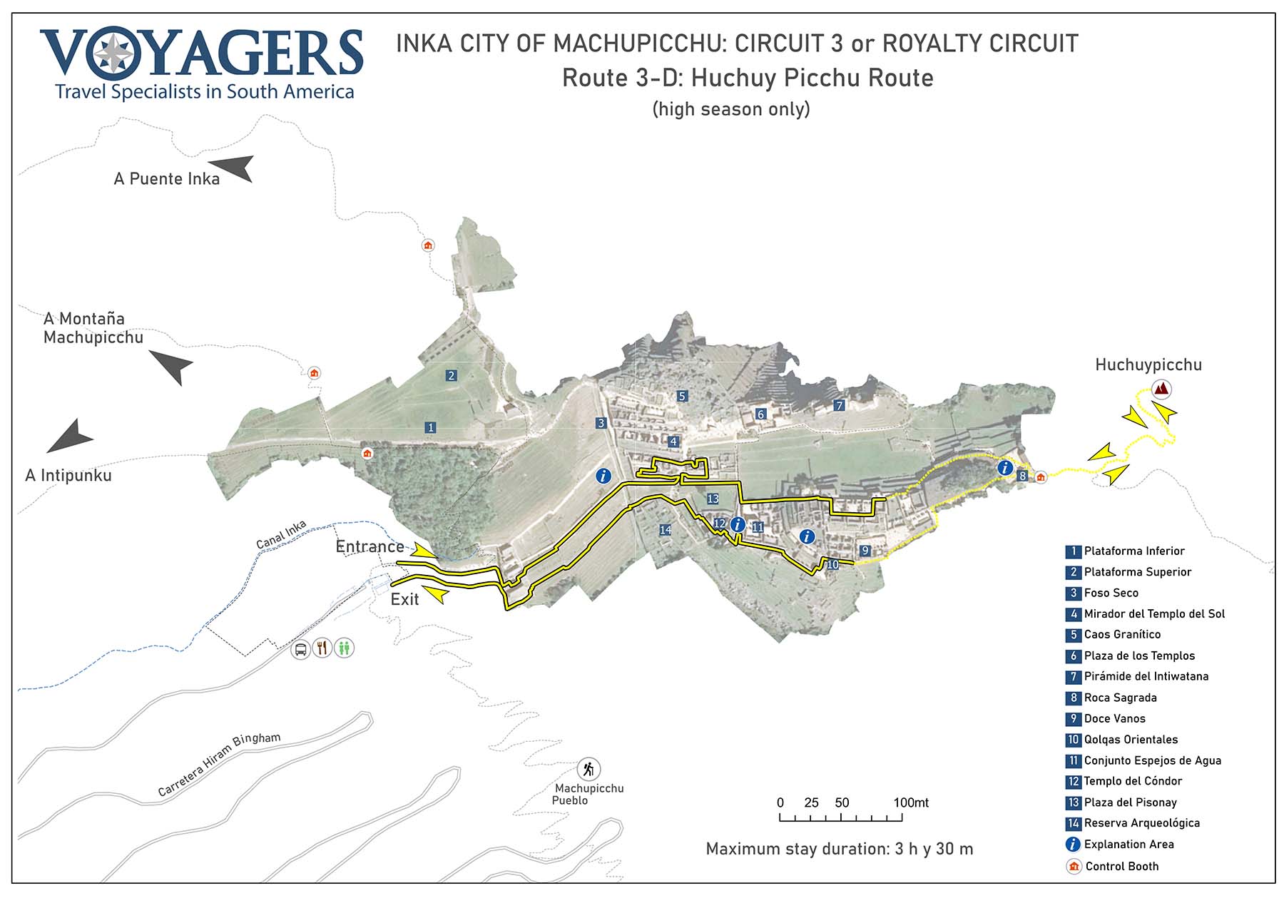 Inka city of Machupicchu: Circuit 3 or Royalty Circuit | Route 3-D: Huchuy Picchu Route