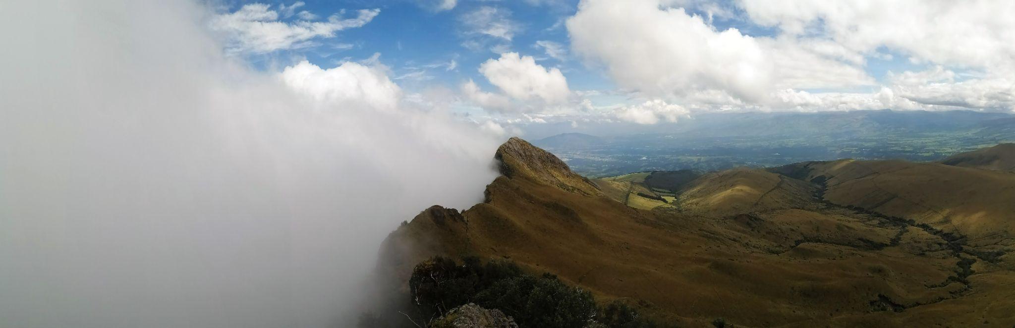 view of the volcano Pasochoa rim