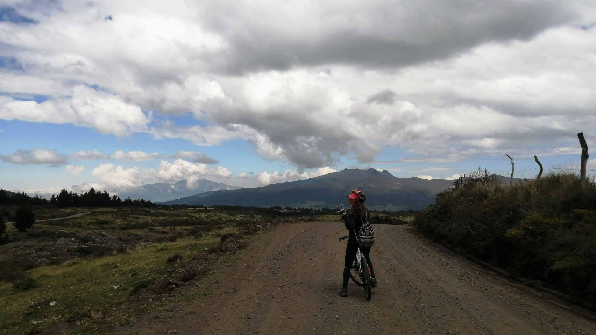 Cotopaxi downhill biking and climbing trip