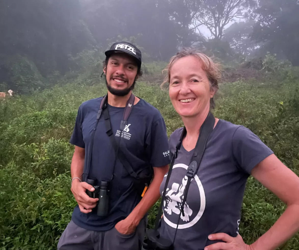 Cristian Poveda and Dr Birgit Fessl