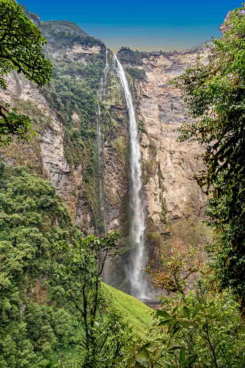 Gocta Waterfall in dry season