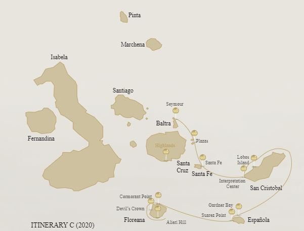 Galapagos islands map