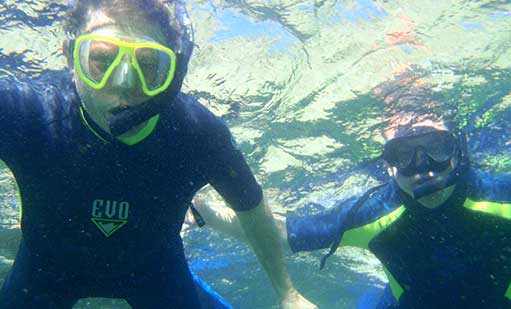 Snorkeling in Galapagos