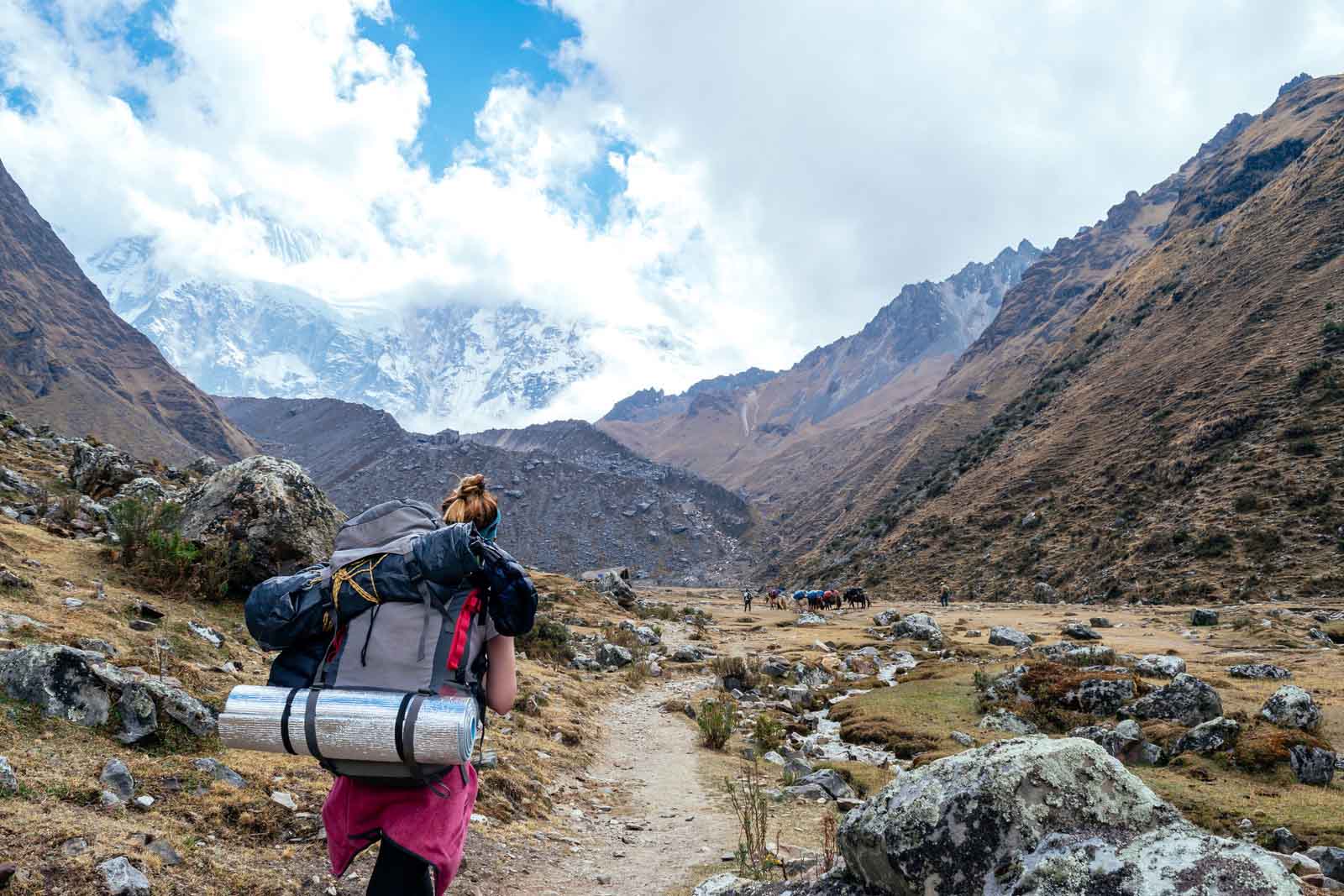 Woman walking | Salkantay trekking | Peru | South America