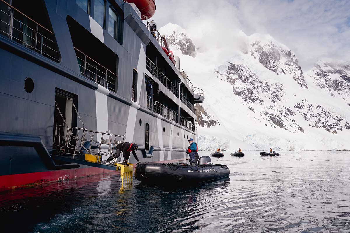 Zodiac boats | Magellan Explorer | Antarctica Cruise