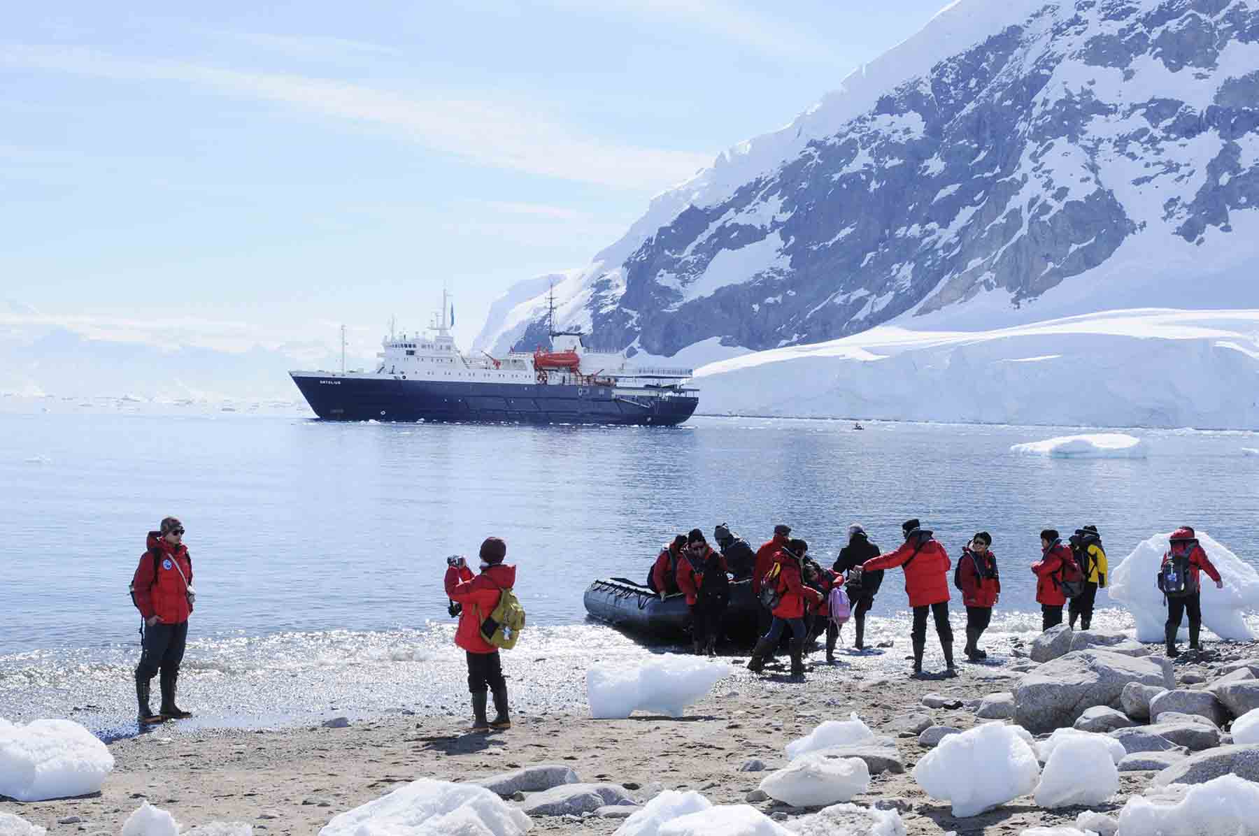 Zodiac landing | Neko Harbour | Ortelius | Cruise Ship Antarctica