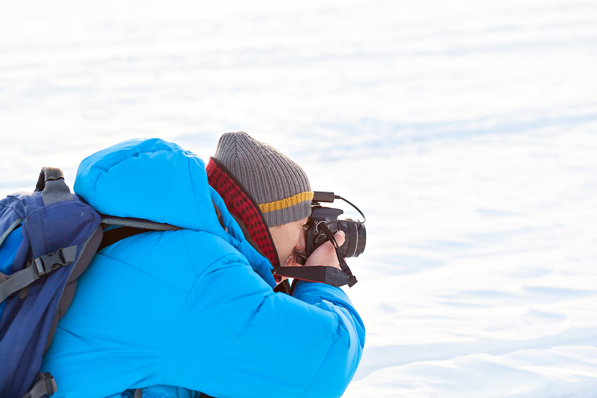 Photographer in Antarcitca