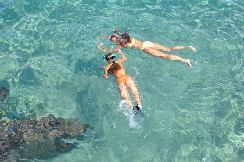 Water activities in Galapagos