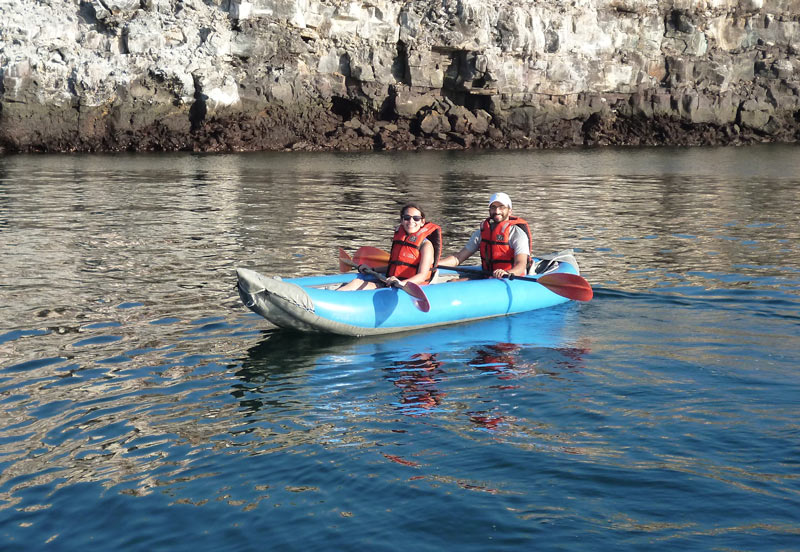 Kayaking Galapagos islands