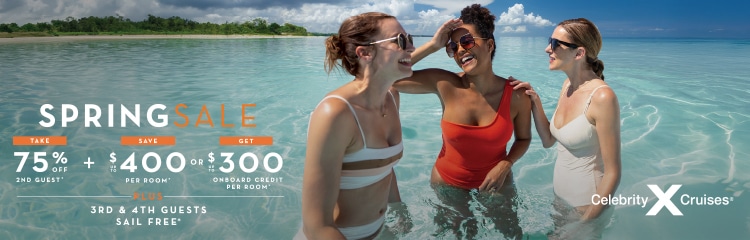 Spring Sale! - 75% off + $300 OBC + FREE 3RD & 4TH GUEST