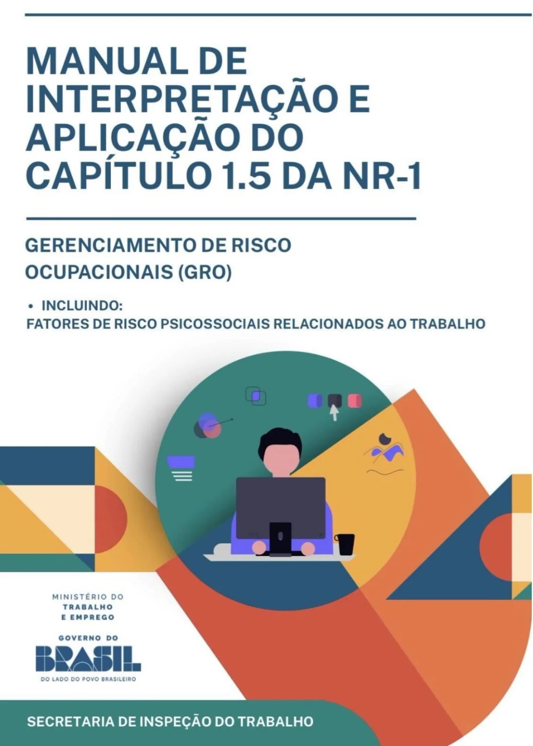 Capa do documento Gerenciamento de Risco Ocupacionais (GRO) do Ministério do Trabalho e Emprego.