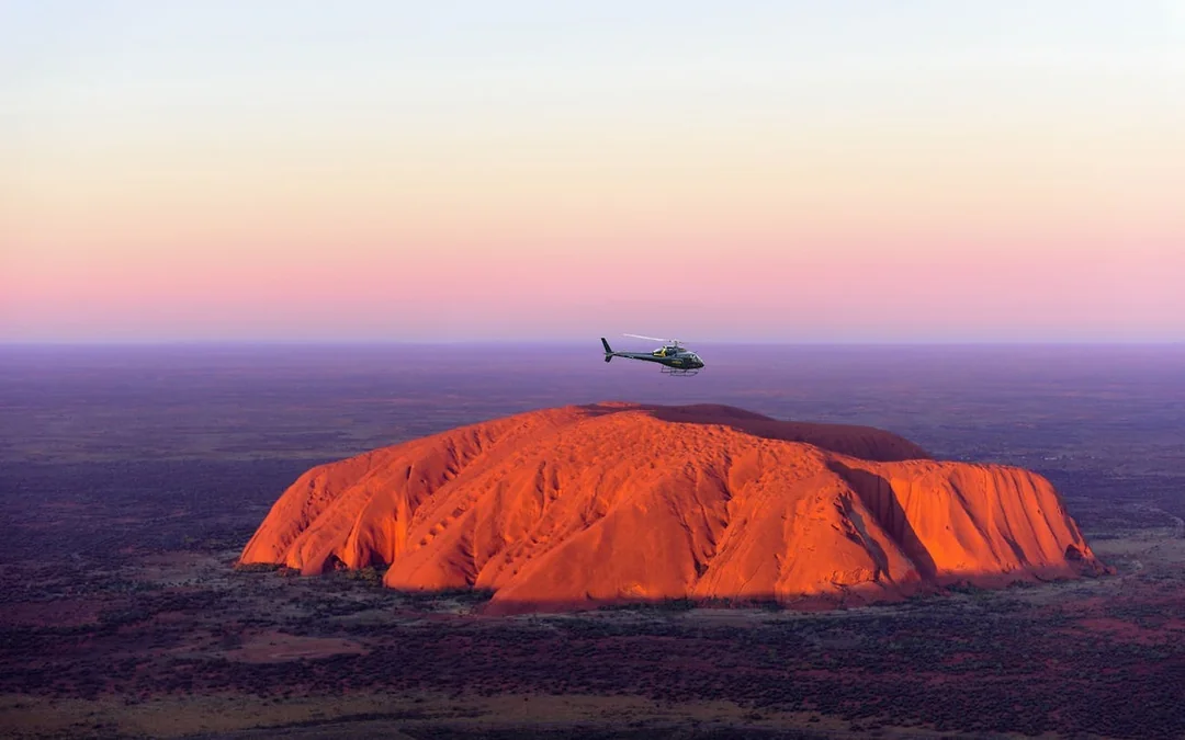 36 Minute Uluru and Kata Tjuta Sunset Helicopter Flight Image 4