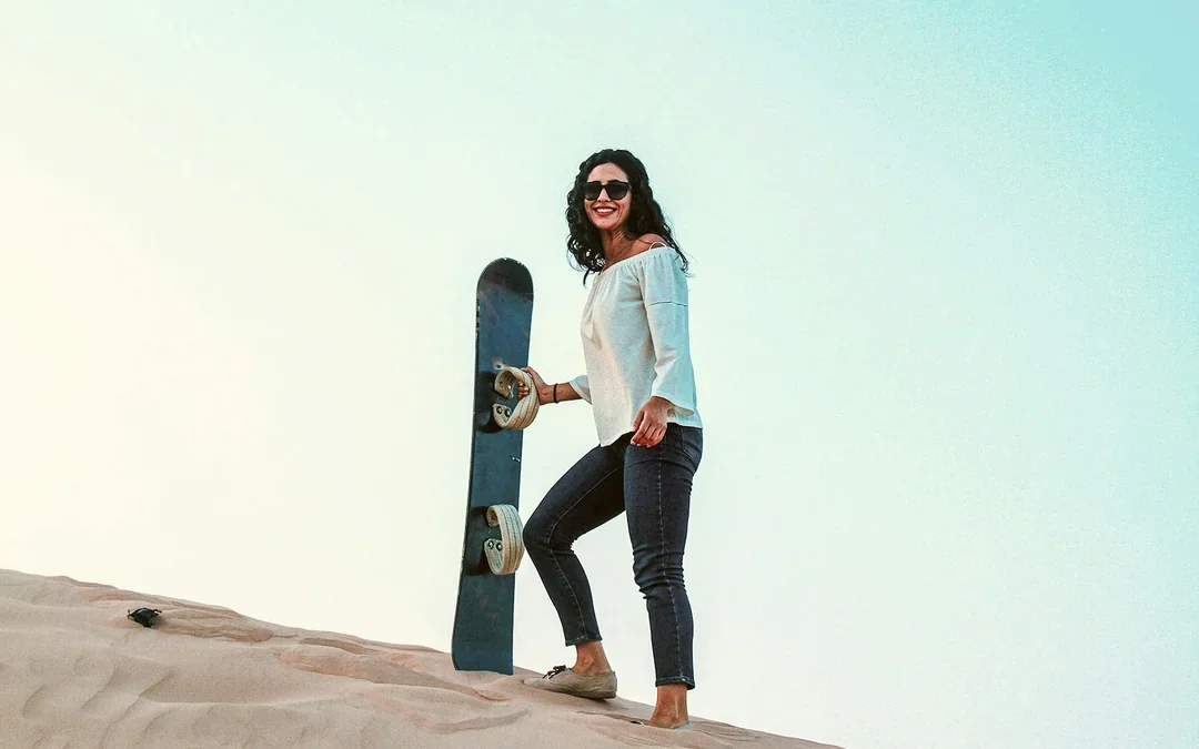 Abu Dhabi Morning Desert Safari with Camel Ride, Dune Bashing & Sandboarding Image 4