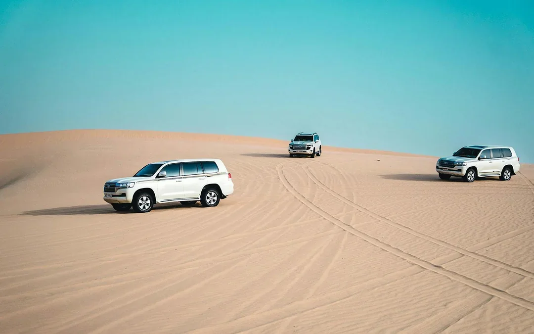 Abu Dhabi Morning Desert Safari with Camel Ride, Dune Bashing & Sandboarding Image 7
