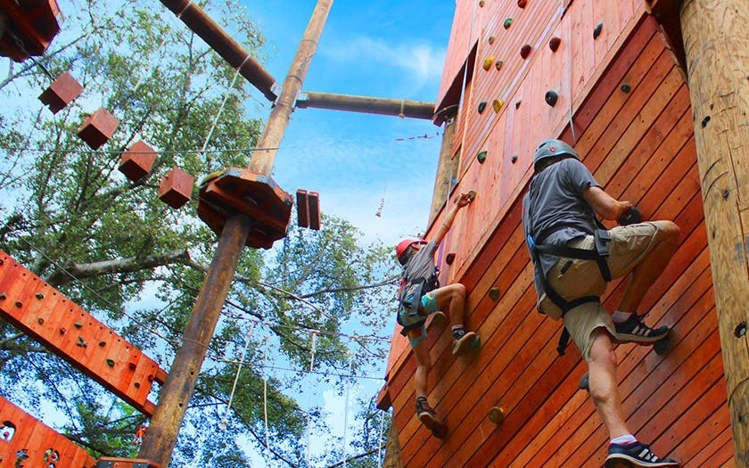 Adventure Course Extreme: 18-Obstacle Course, Climbing Wall, and 50-Foot Freefall Image 5