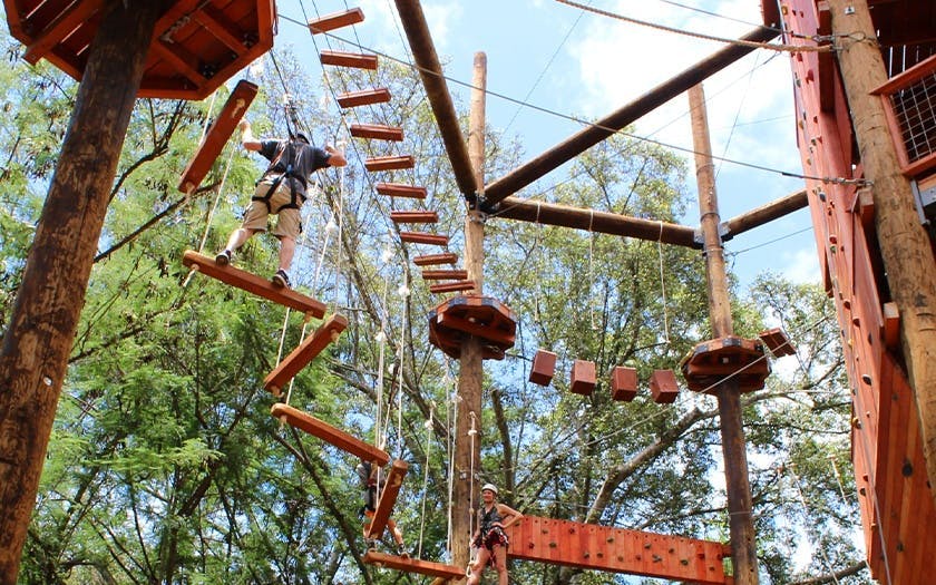 Adventure Course Extreme: 18-Obstacle Course, Climbing Wall, and 50-Foot Freefall Image 10