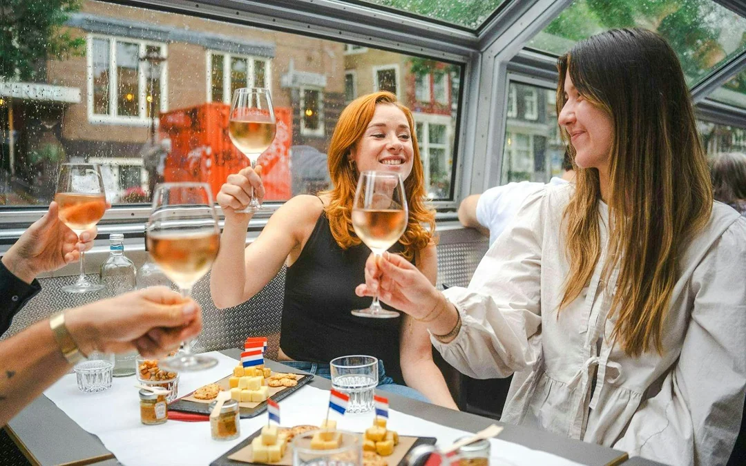Amsterdam: 75-Min Adults-Only Cheese and Wine Evening Canal Cruise Image 5