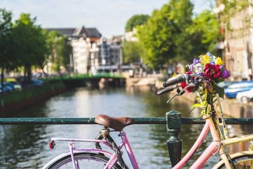Amsterdam countryside bike tour with 1-hour canal cruise