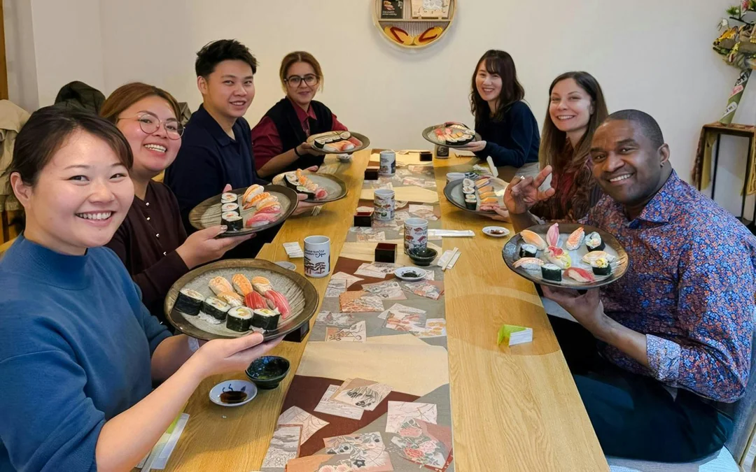 Asakusa Tokyo Sushi Making Class : Sake Ceremony & Whisk Matcha Image 5