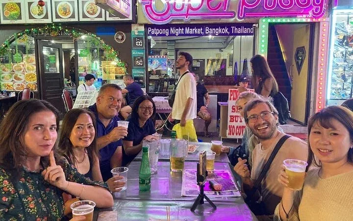 Bangkok Night Tuk Tuk Food and Drink Tour with Night Market and Hidden Bar Visit Image 1