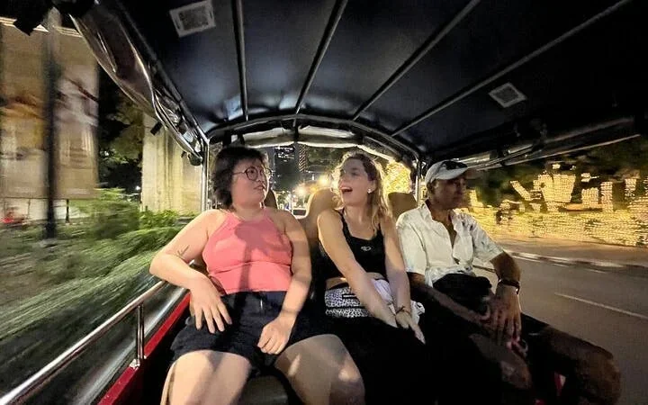 Bangkok Night Tuk Tuk Food and Drink Tour with Night Market and Hidden Bar Visit Image 6