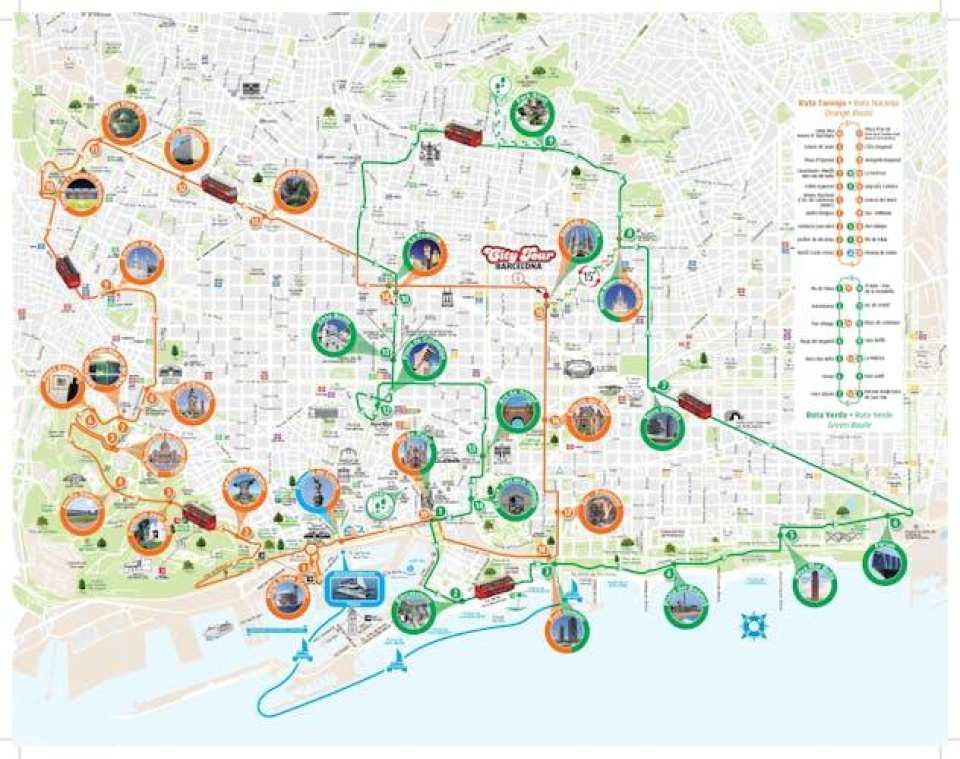 Barcelona hop-on hop-off bus tour with catamaran cruise