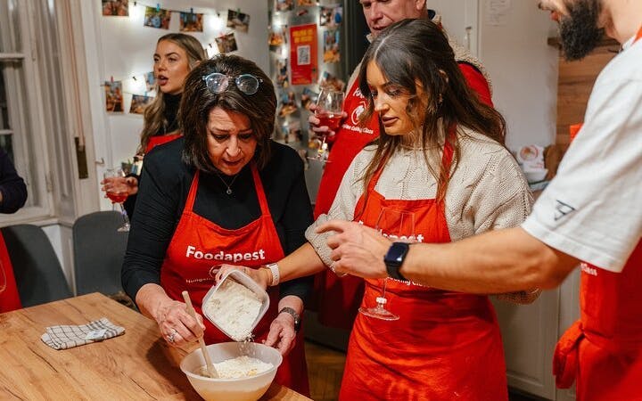 Budapest: Traditional Hungarian Family Cooking Class with Wines & AC Image 2