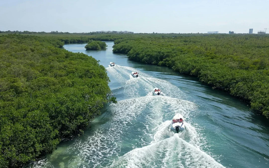 Cancun Jungle Speedboat Tour with Snorkeling & Mayan Snack Image 2