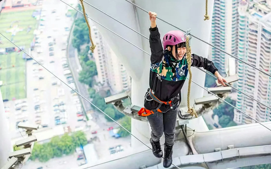 Canton Tower Rope Course & Open-Air Skywalk Tickets Image 5