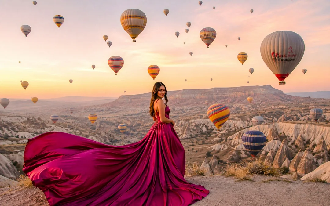 Cappadocia Flying Dress Rental with Hotel Delivery and Pickup Image 4