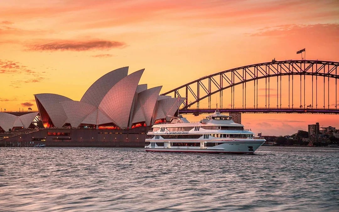 Captain Cook 3 or 4-Course Dinner Cruise on Sydney Harbour Image 2