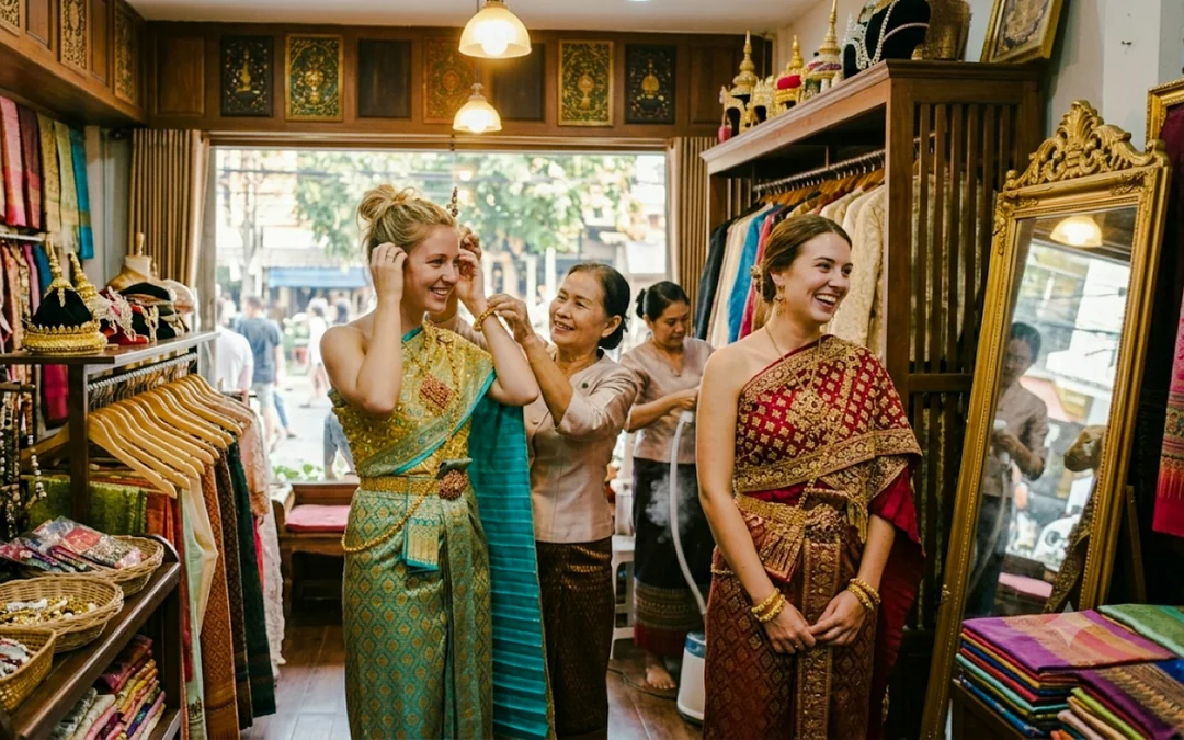 Chiang Mai Thai Costume Photoshoot at Wat Phra Singh Image 8