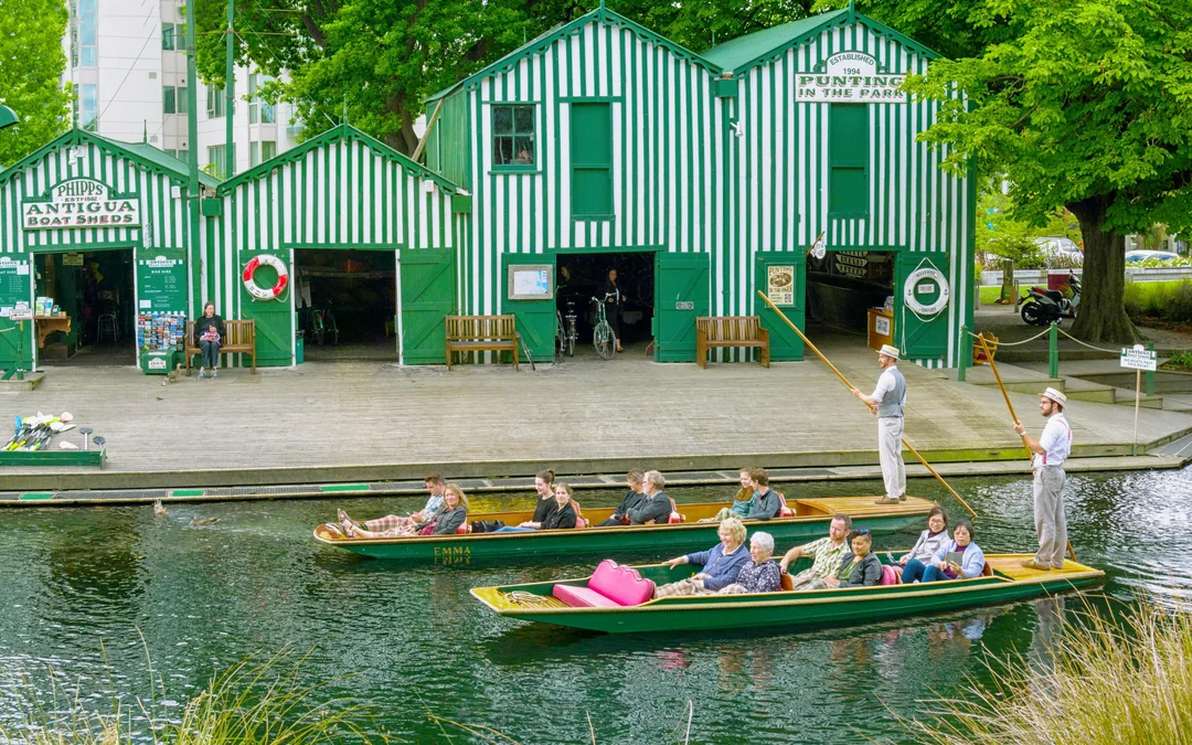 Christchurch: Avon River Guided Punting Cruise Image 4