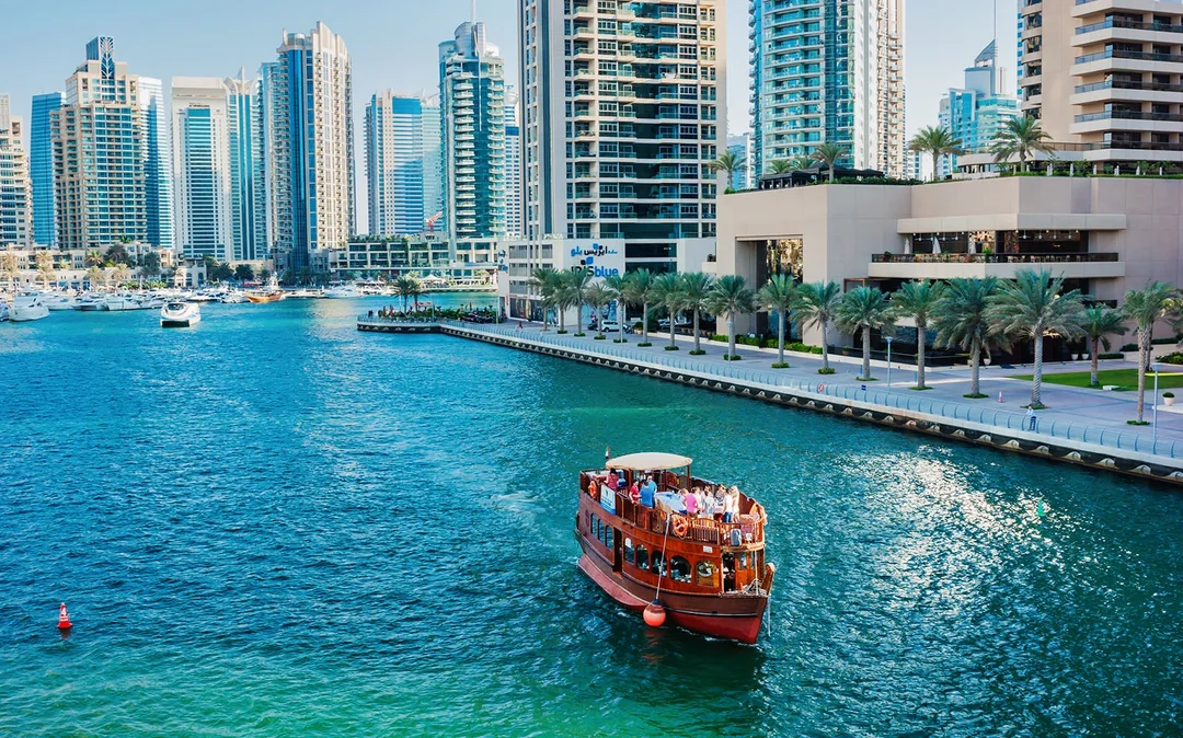 Dhow Cruise Dinner in Dubai Marina with Live Entertainment Image 1