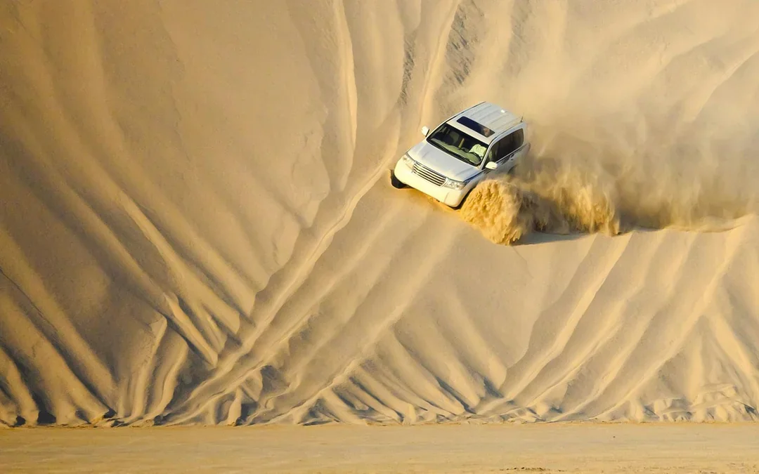 Doha Desert Safari with Camel Ride: Dune Bashing, Sandboarding & Inland Sea Visit Image 3