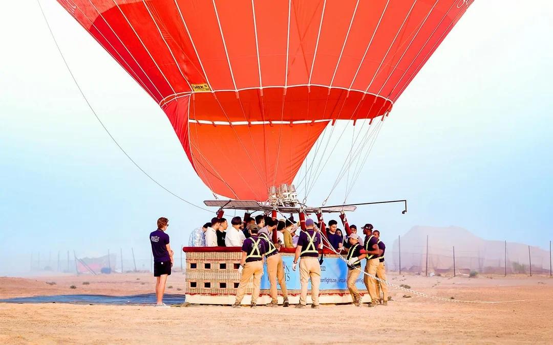 Dubai Hot Air Balloon Ride with Breakfast, Camel Ride & Quad Biking Image 1
