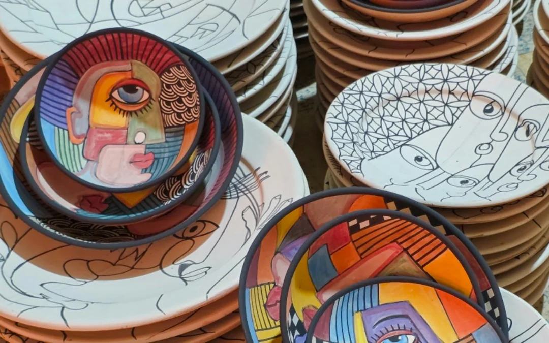 Essaouira Private Ceramic Painting Class for Two Image 5