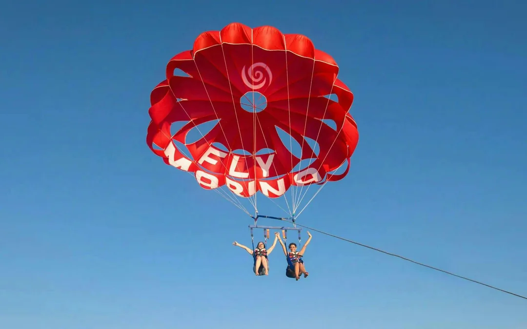 From Albufeira: Single, Double or Triple Parasailing Tour Image 1