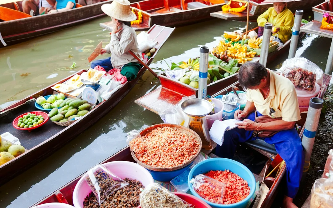 From Bangkok: Maeklong Railway Market, Damnoen Saduak Floating Market & Ayutthaya Small-Group Tour Image 1