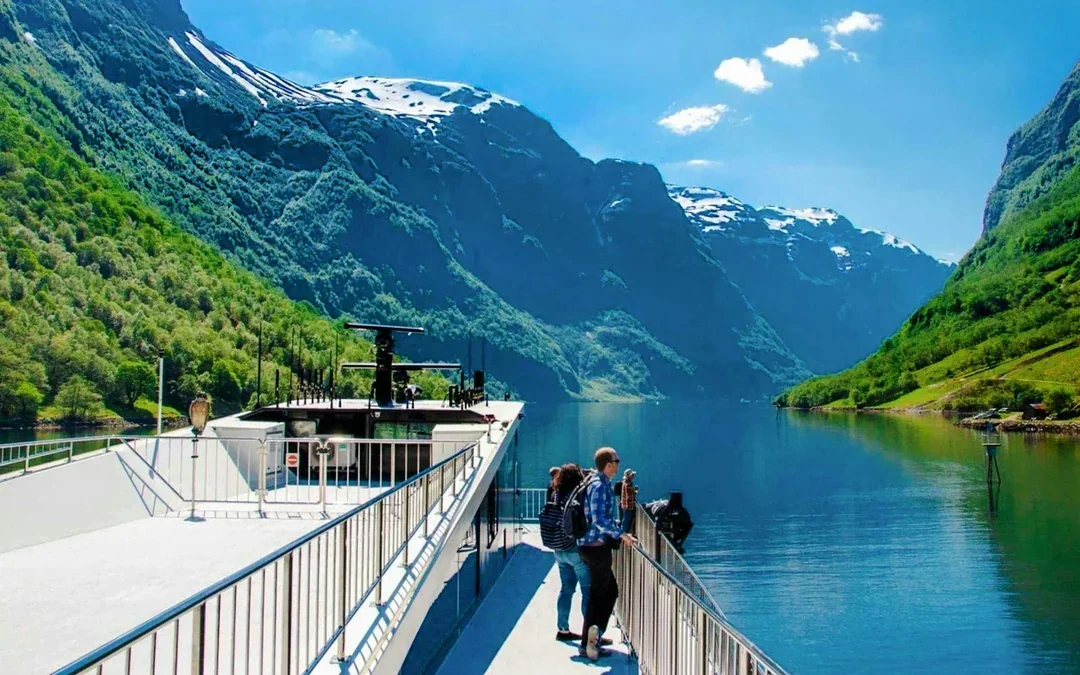 From Bergen: Guided Day Tour of Flåm & Stegastein Viewpoint with Nærøyfjord Cruise Image 2