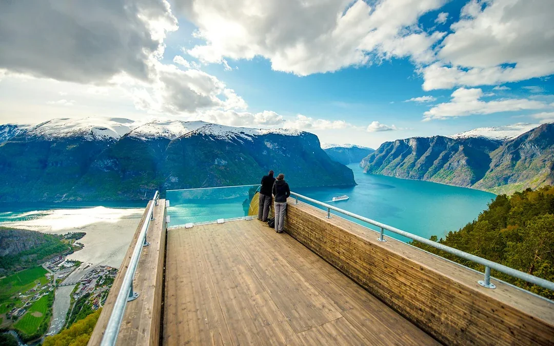 From Bergen: Guided Day Tour of Flåm & Stegastein Viewpoint with Nærøyfjord Cruise Image 3