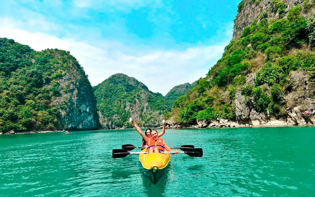 From Cat Ba Island: Lan Ha Bay Catamaran Cruise with Kayaking and Viet Hai Village Cycling Image 4