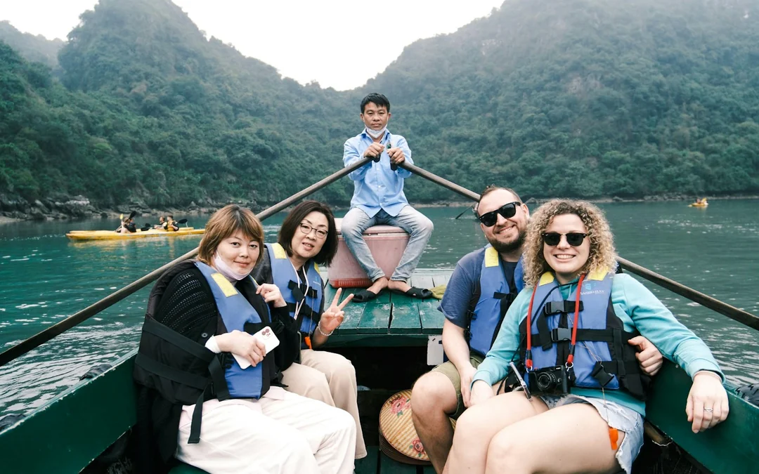 From Cat Ba Island: Lan Ha Bay Catamaran Cruise with Kayaking and Viet Hai Village Cycling Image 5