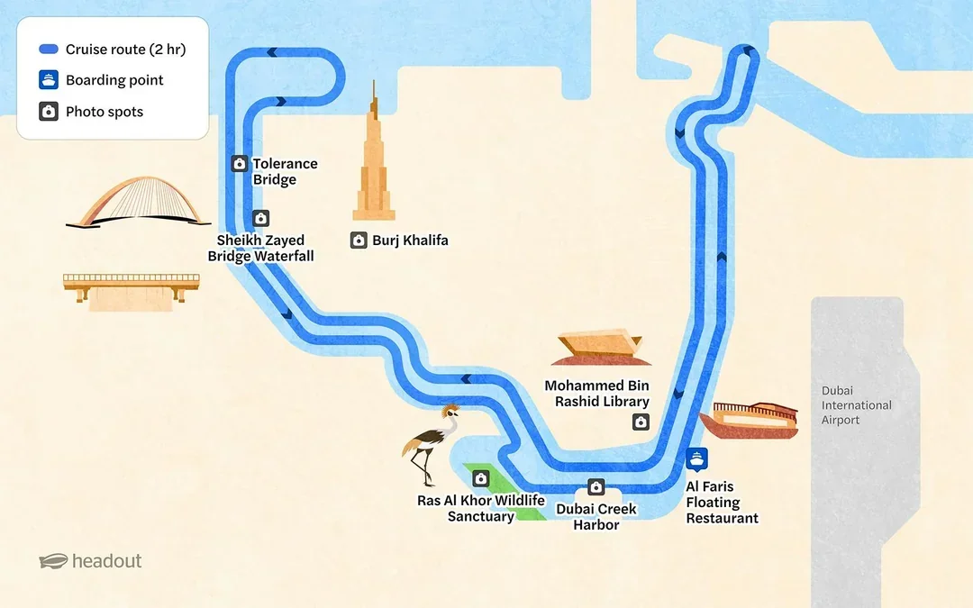 From Dubai Canal: 2-Hour Luxury Dhow Dinner Cruise with Dinner & Unlimited Drinks Image 3