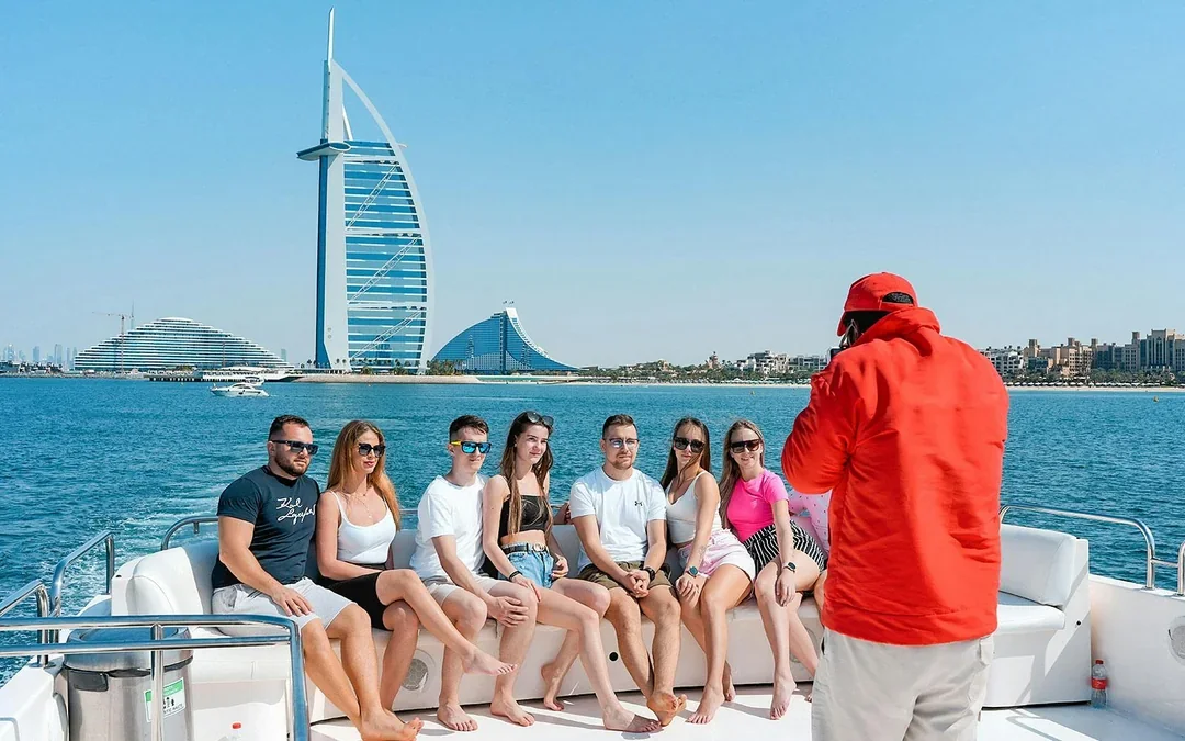 From Dubai Harbour: 1/2-Hour Yacht Cruise with Soft Drinks & Optional Live BBQ Image 2