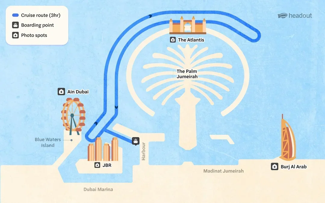 From Dubai Harbour: 3-Hour Superyacht Tri-Deck Cruise with Dining, Open Bar & Live DJ Image 3